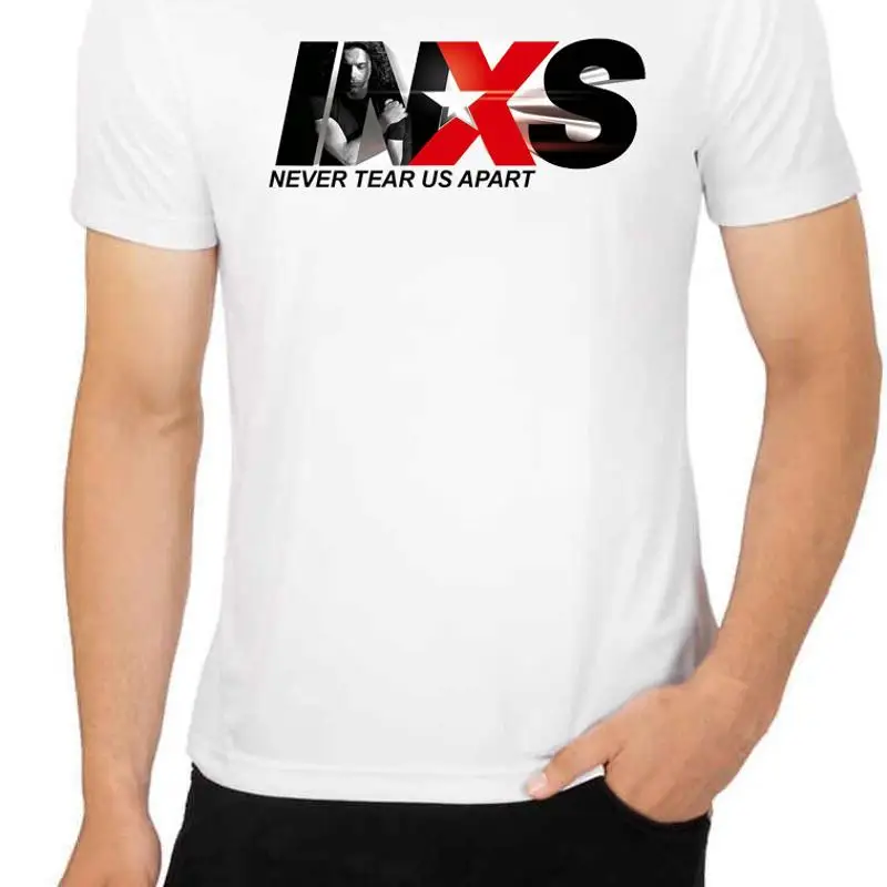INXS Never Tear Us Apart Short sleeve White Men T shirt K123
