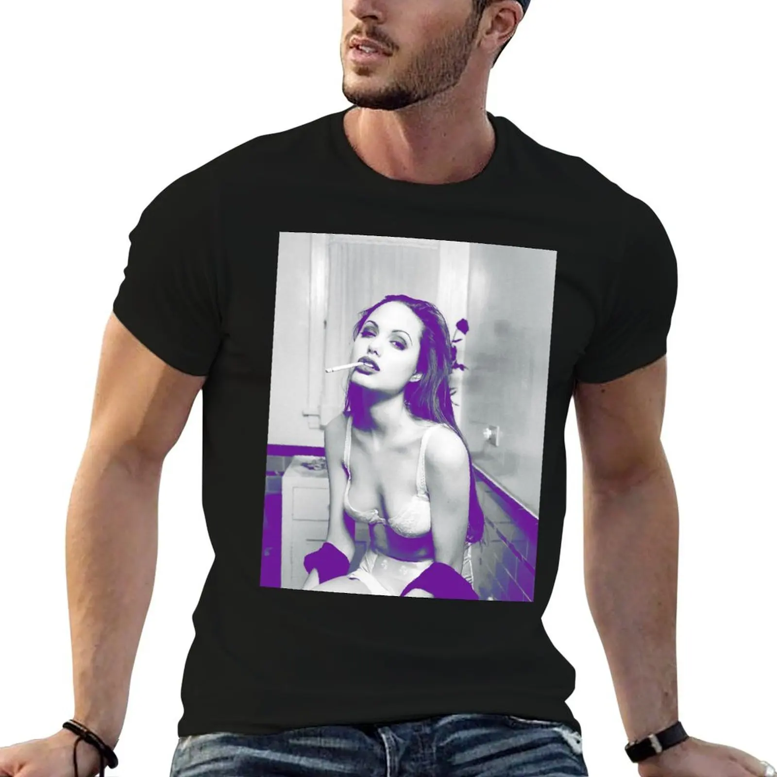 

Angelina Jolie - Circa 1994 T-Shirt t shirts for man cotton soft man t shirt cotton high quality t shirt man plain T-Shirt