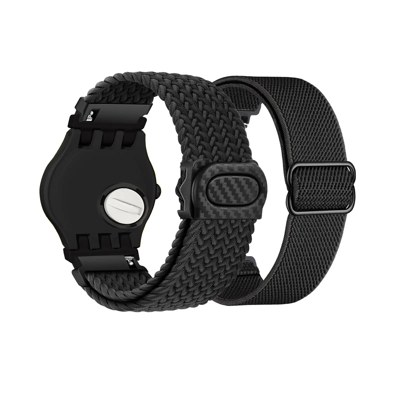 

2 шт. эластичных нейлоновых ремешков для часов Swatch 19 мм, для мужчин и женщин