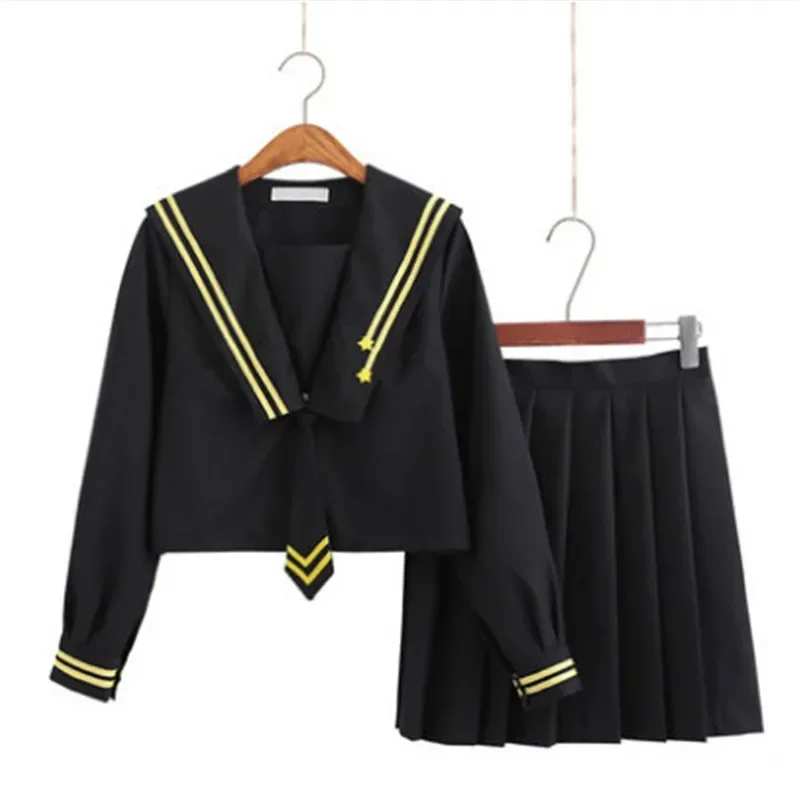 Stili multipli Uniformi scolastiche giapponesi anime vestito da marinaio top + cravatta + gonna JK Stile navy Studenti vestiti per ragazza Manica lunga