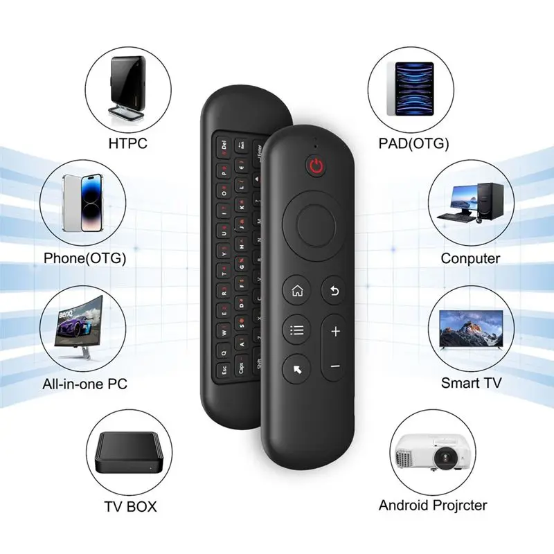 ABNR M5 IR 2.4G Air Mouse Remote Touchpad For Android TV Box PC Mini Wireless Keyboard Flying Mouse(Without Color Backlit) Durab