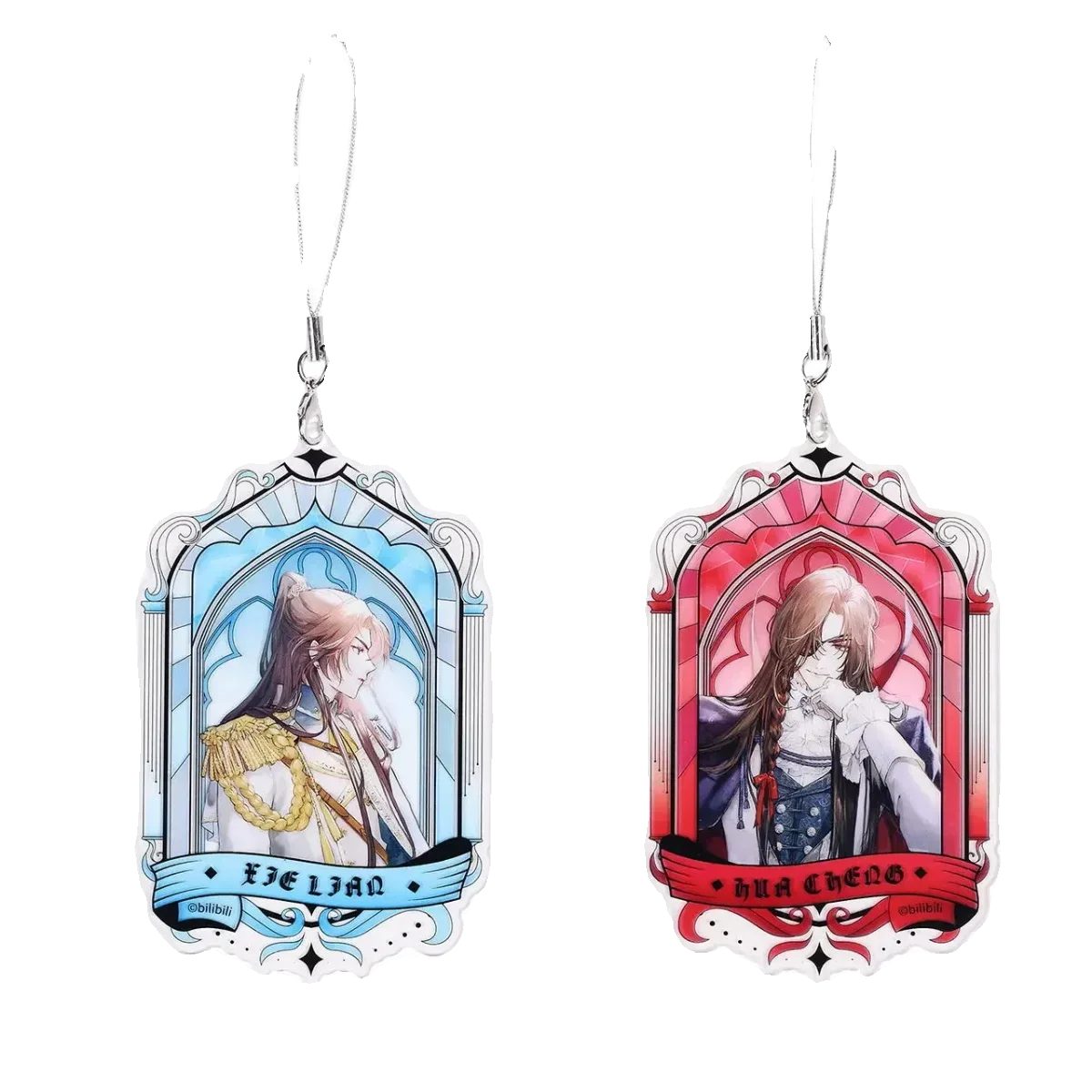 Anime Tian Guan Ci Fu Xie Lian Cosplay The Throne of Glow series Stained window acrylic Light transmission card pendant