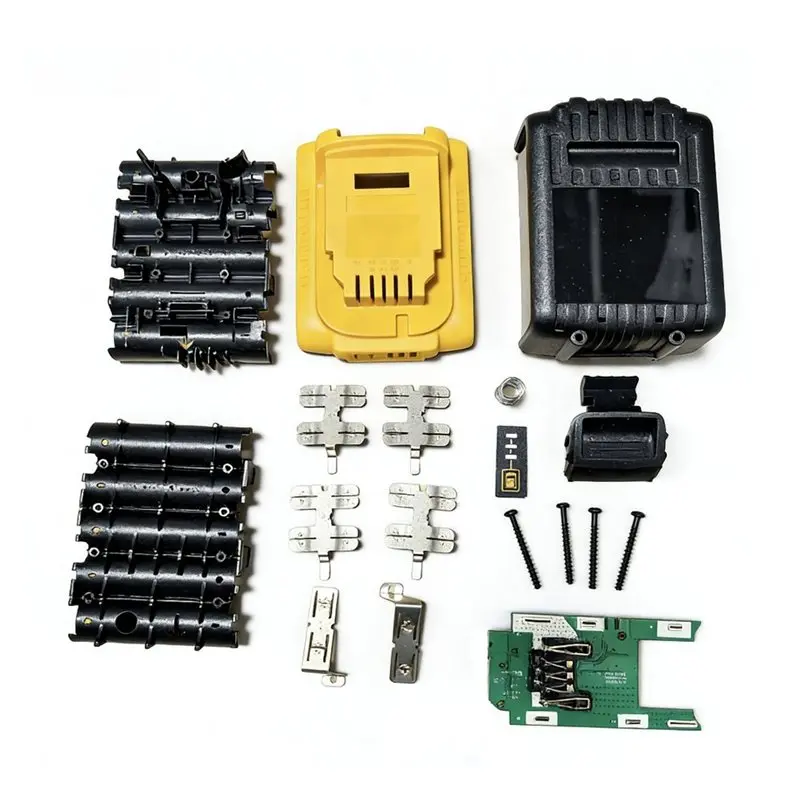 

FEDI-10Core DCB200/204/205 20V Battery Storage Box Case For 18650 Power Tools Battery Replacement Protection Board Kit