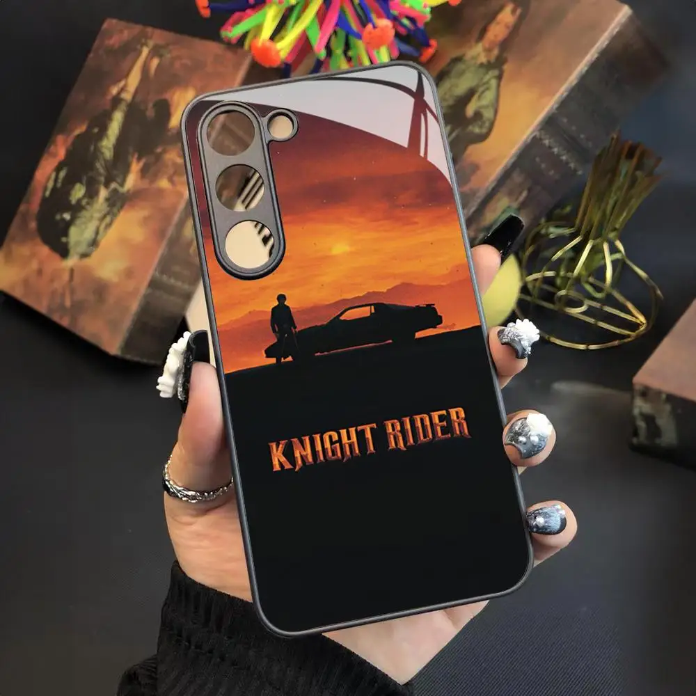 Knight Rider KITT Car Phone Case for Samsung Galaxy S24 S23 S22 S21 S20 A24 A34 A54 A53 Note20 M54 Fe Ultra Plus Glass