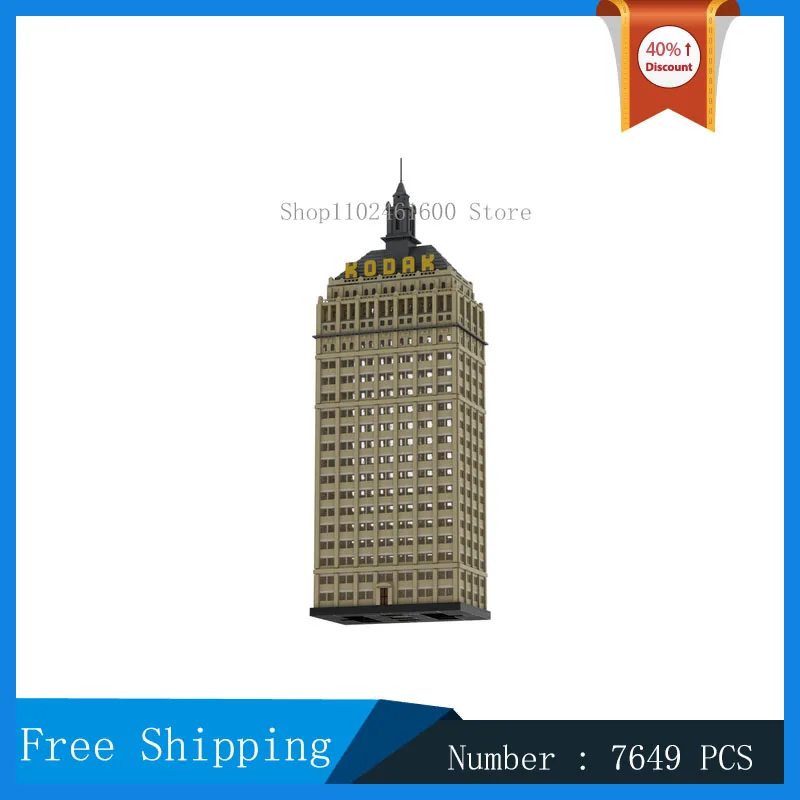 MOC City Architecture Kodak Tower Model Bouwsteenset Collectie Serie Speelgoedcadeaus