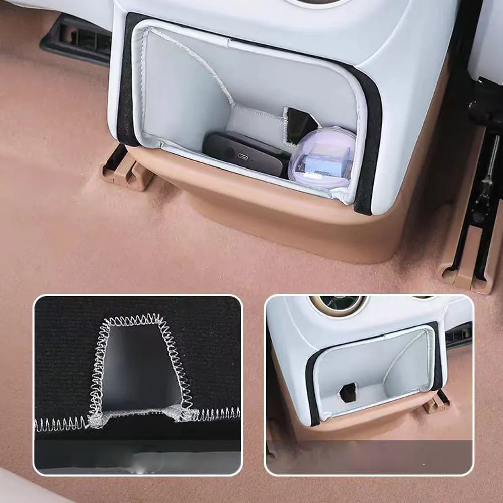 For AVATAR 07 2025 2026 Dedicated Rear Air Outlet Lower Storage Compartment Central Control Armrest Box Rear Storage Pocket Pad