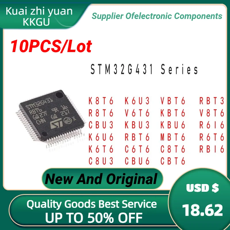 10PCS/Lot New And Original STM32G431CBT6 STM32G431C8T6 STM32G431KBU6 STM32G431KBT6 STM32G431VBT6 STM32G431CBU6 Quality Goods