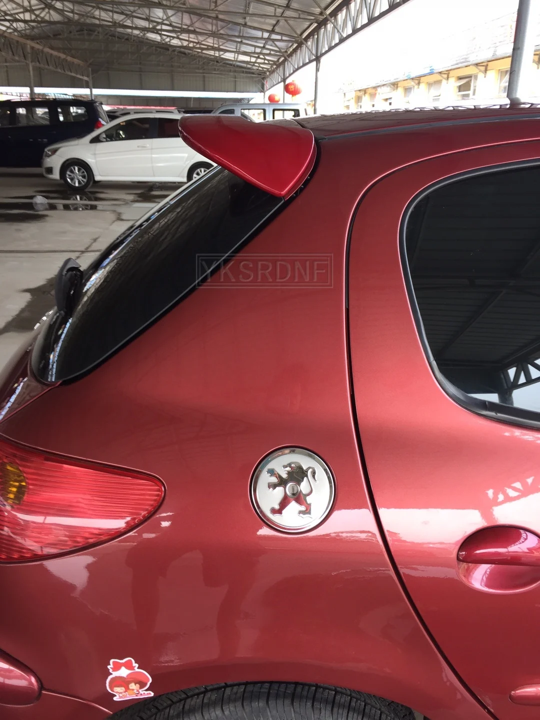 Car Styling ABS Plastic Unpainted Primer Rear Trunk Boot Wing Roof Lip Spoiler For Peugeot 206 207 Spoiler 2008-2013