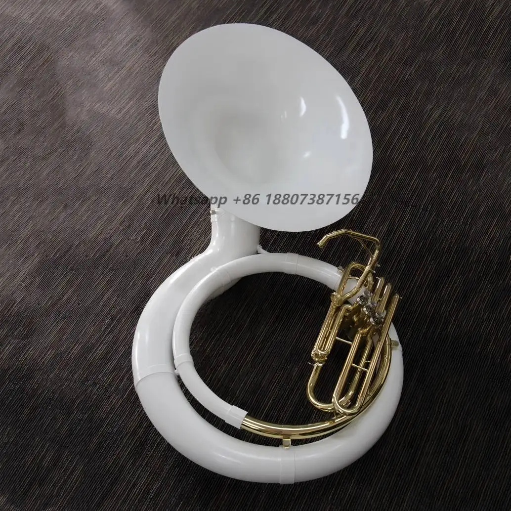 Focustyle White Plated  Sousaphone Instruments FSP-100 Sousaphone Tuba Standard Level Sousaphone