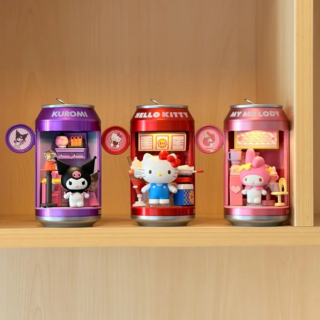 Auf Lager Original Sanrio Blind Box Soda Can Dessert Shop Serie Echte Kreative Beleuchtete Dekoration Sammlerstücke Geschenke – Detail 3