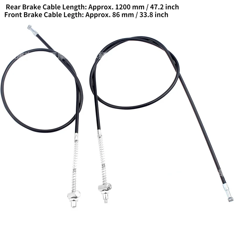 Motorcycle Front and Rear Brake Cable for YAMAHA PW50 Y-Zinger 50 PY50 1981-2009 Motorcycle Front Drum Brake Cable Motorcycle