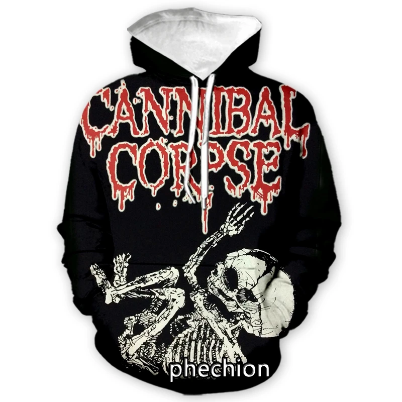 phechion New Fashion Men/Women Cannibal Corpse 3D Print Long Sleeve Hoodie Casual Sweatshirt Hoodies Men Pullover A13