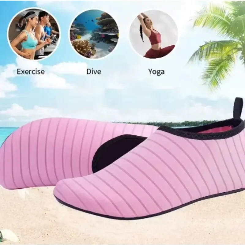 Sepatu pantai kaus kaki pria dan wanita, sandal pantai menyelam Yoga cepat kering, sandal luar ruangan Anti Slip