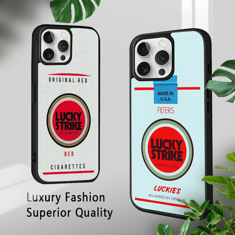ل LUCKYS-جراب هاتف سجائر لهاتف آيفون ، آيفون 16 ، 15 ، 14 ، 13 ، 12 ، 11 برو ، XS ماكس ، ميني بلس ، خلوي ، فوندا صلبة