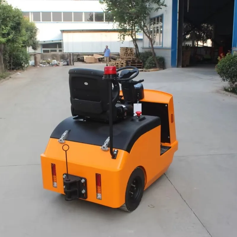 Electric Three Wheeled Vehicle Towing Cart Trailer Electric Tractor 2-ton Car Mounted Station Driving