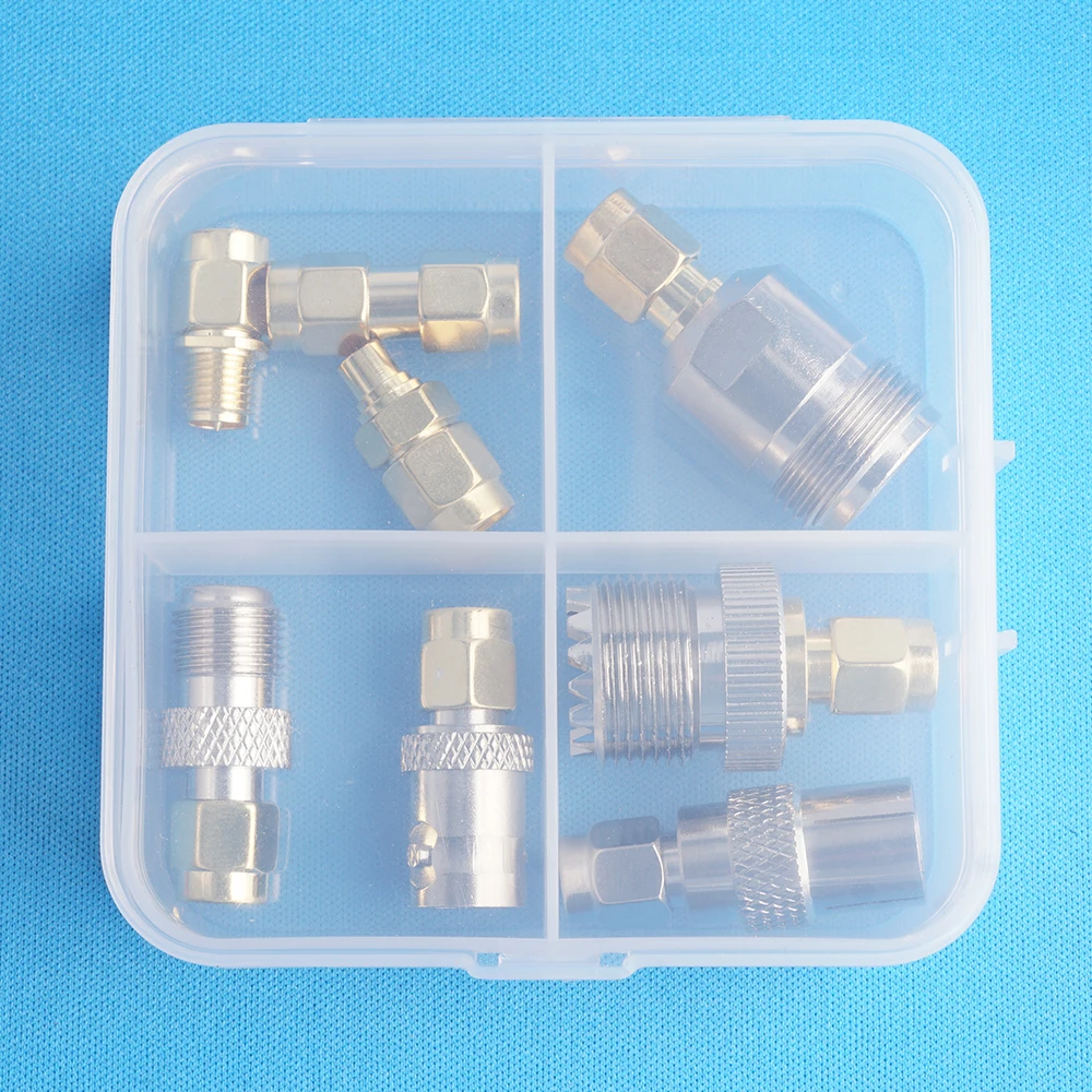 RF Coax SMA to N UHF F IEC BNC Adapter Connectivity Kit: 8 Antenna Adapters for NESDR (RTL-SDR) Receiver SMA Radios