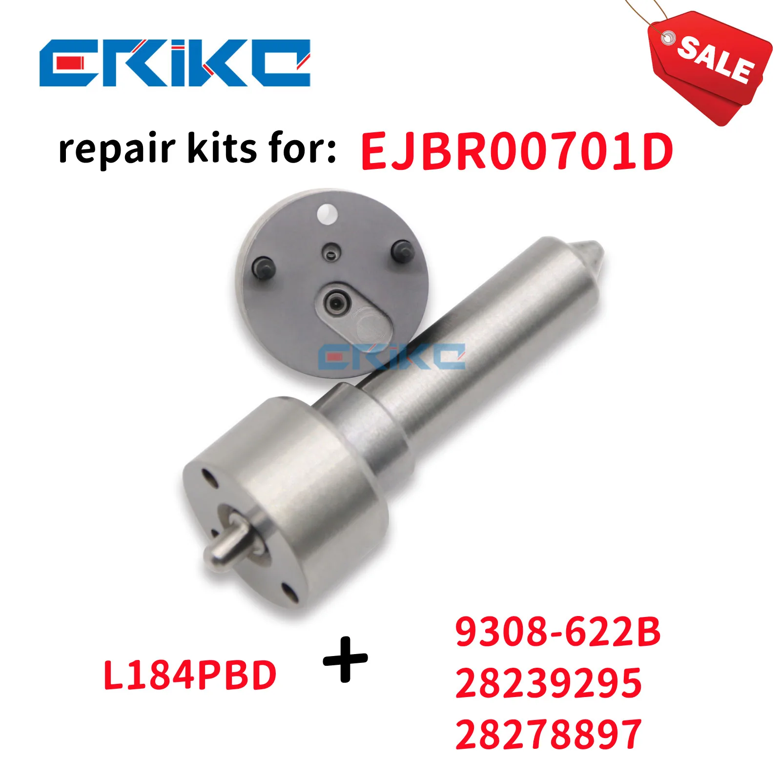 

EJBR00701D 6S7Q9K546AA RM6S7Q9K546AA 02JDE4105 Repair Kit EJB R00701D EJBR 00701D with L184PBD Nozzle Tip 9308-622B Valve