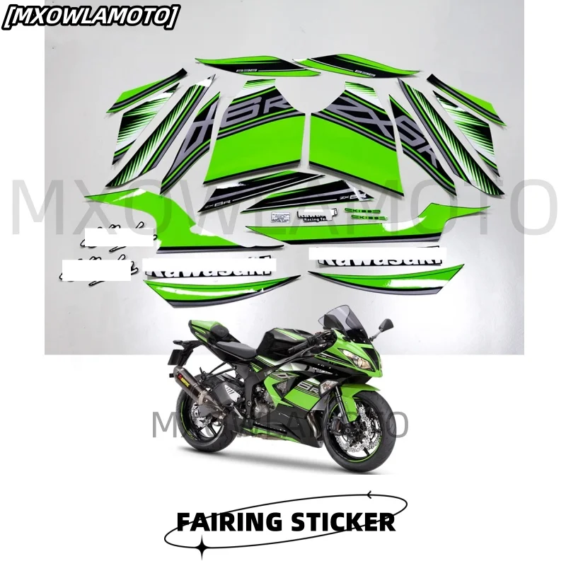 For Ninja ZX6R ZX-6R 6R Racing Team KRT 2013 2014 2015 2016 2017 2018 Stickers Fairing Decals