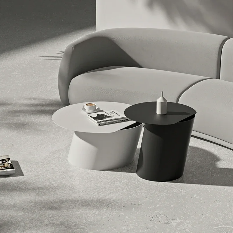 

Mini Simple Modern Luxury Round Coffee Tables Night Table Center Hall Low Room Desks Tv Aesthetic Home Nordic Furniture