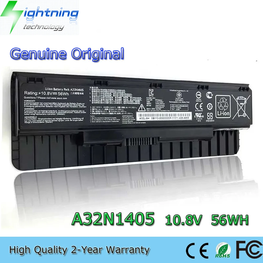 New Genuine Original A32N1405 10.8V 56Wh Laptop Battery for ASUS G551 G551J G58JM N551 N551J GL551 G771 GL771J N751 N751JK