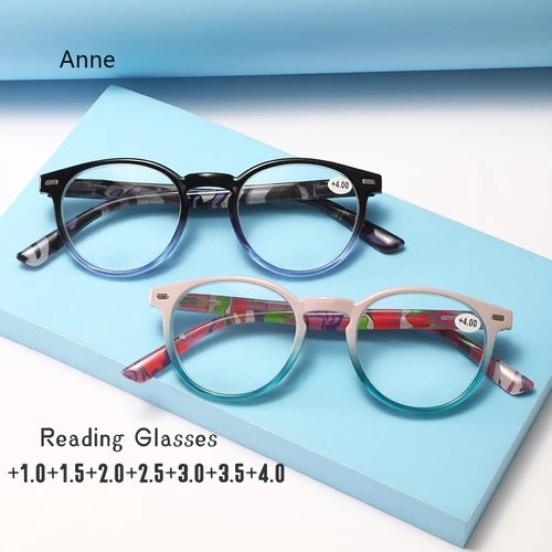 Gafas de lectura con luz azul Para Mujer, anteojos ópticos TR90 de tendencia americana, Lentes Opticos Para Mujer