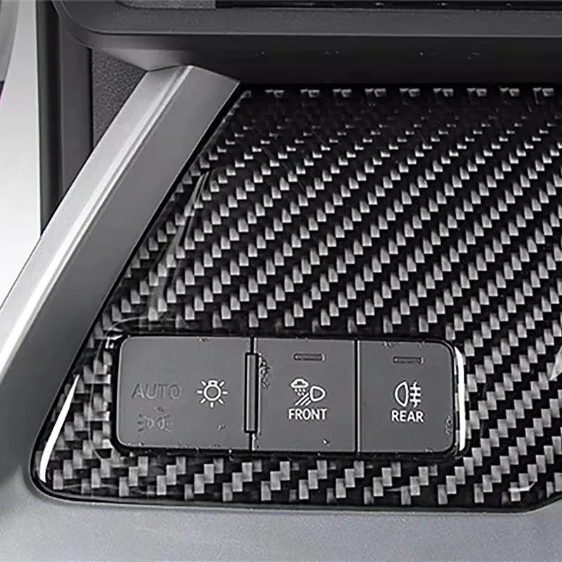 Car Accessories Center Console Decoration Dashboard Navigation Screen Panel Side Trim Carbon Fiber Sticker For Audi A3 2021 2022