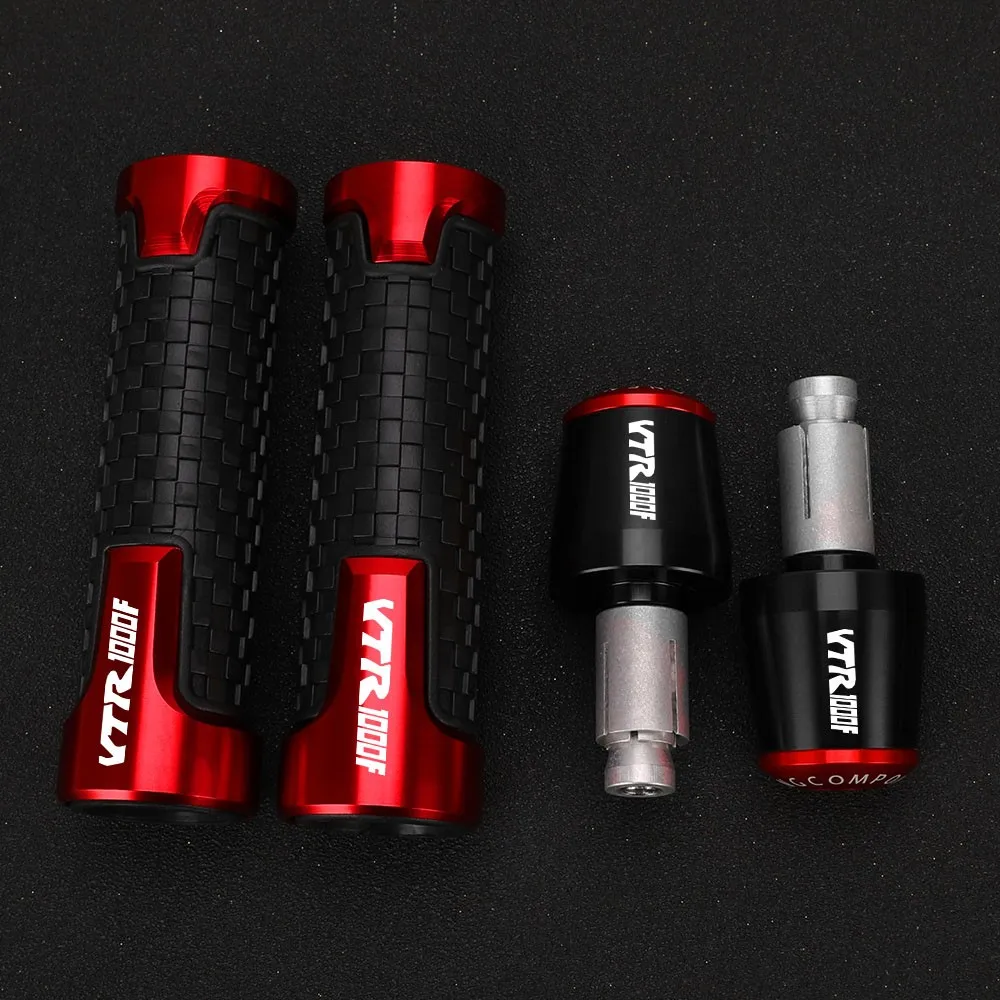 

2023 For Honda VTR1000F FIRESTORM VTR 1000F 1000 F 1998-2007 Motorcycle Parts 7/8"22MM Handlebar Grips Handle Bar Cap End Plugs