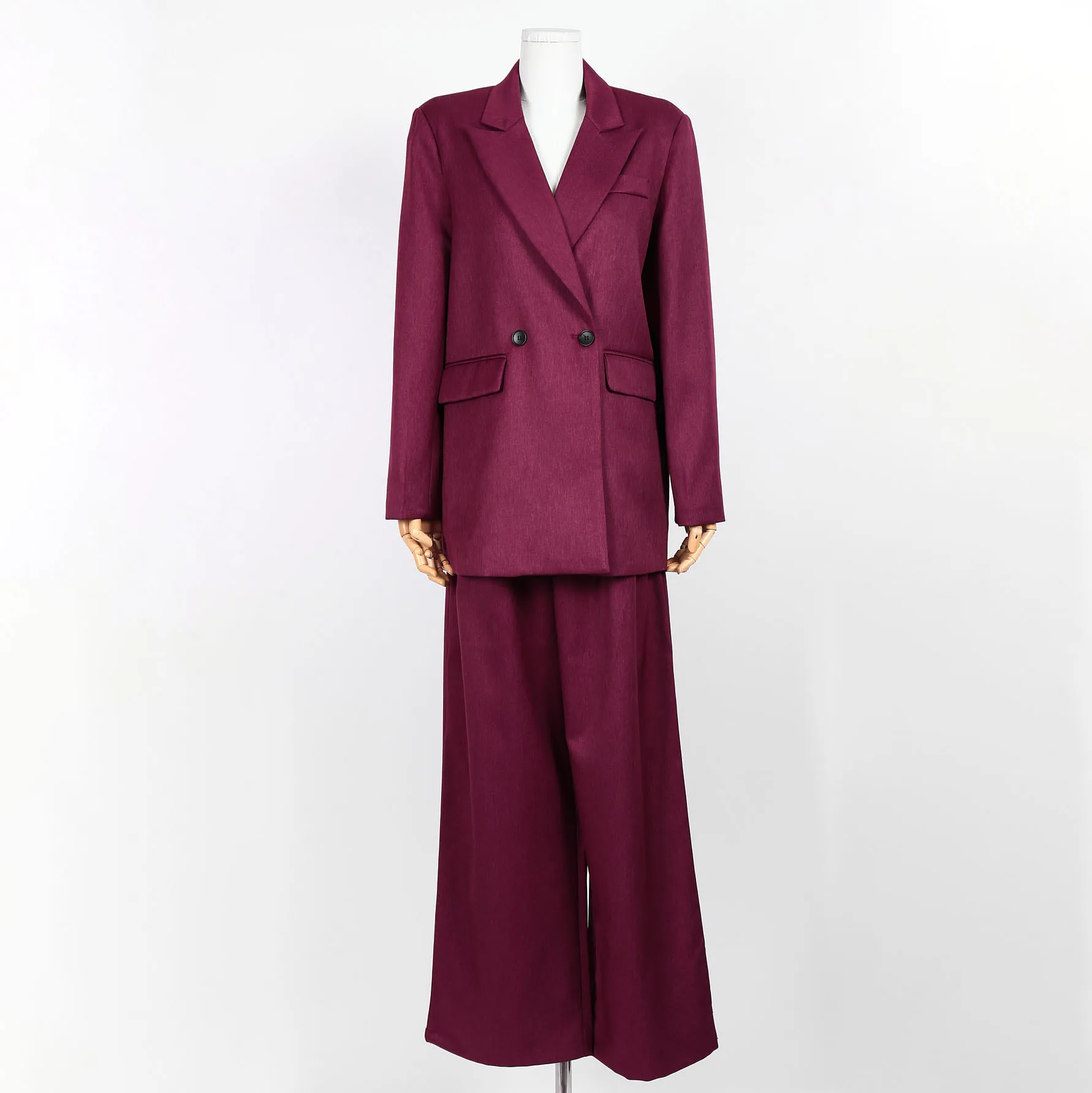 

2025 модный однобортный костюм, женский комплект из полиэстера для поездок на работу, шикарный, легкий, без морщин, осень-зима