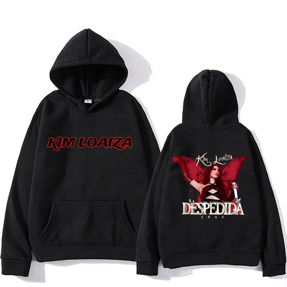 

Kim Loaiza Hoodie for Autumn/Winter Aesthetic Fleece Sweatshirts Long Sleeve Hooded Retro Clothes Ropa Mujer Fashion Pullovers