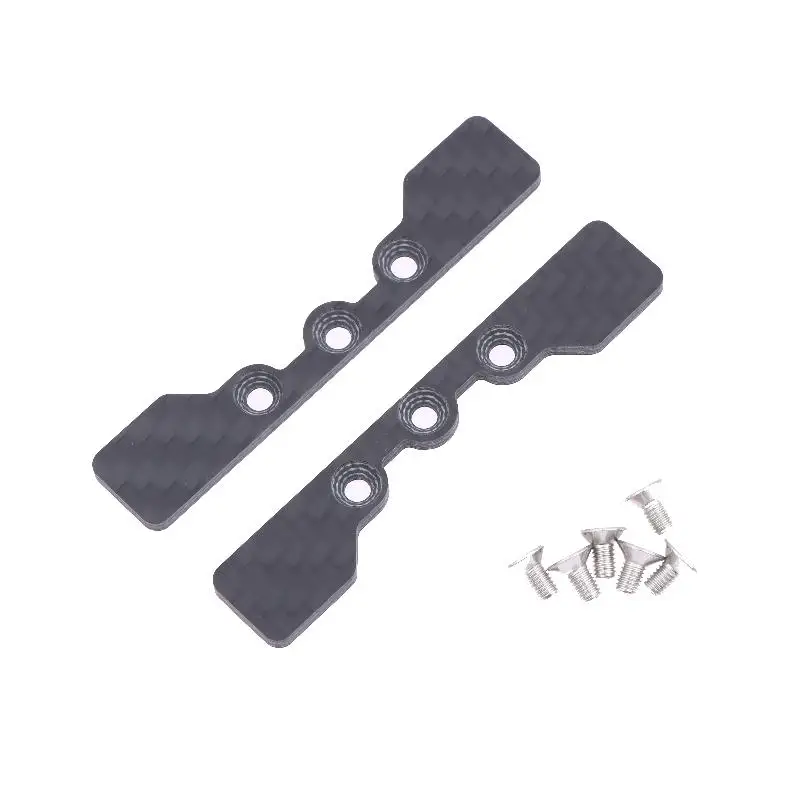 Para TT02 TT-02 1/10 RC coche de fibra de carbono Kit de placa de tope de brazo inferior piezas de mejora de coche de juguete Rc