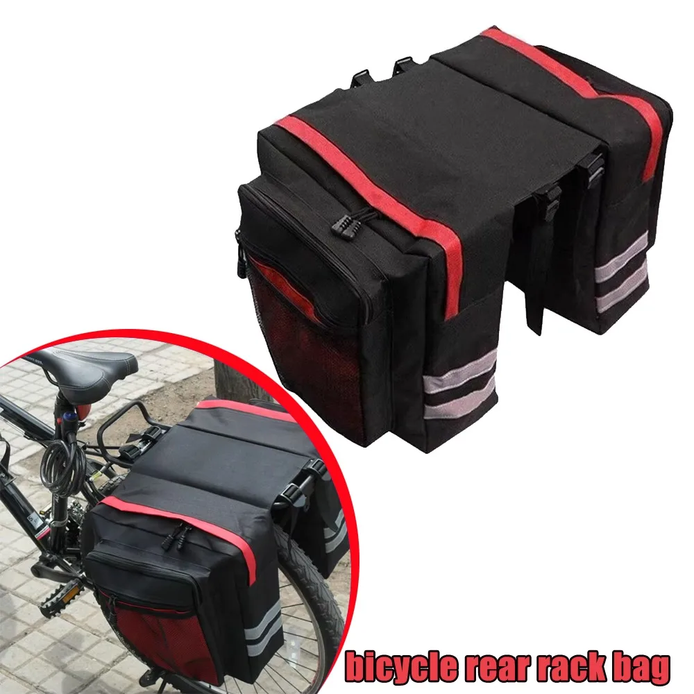 

Bicycle Rear Shelf Bag Mountain Bike Holder Bag Tail Single Car Rear Double Pack Saddle Bag Waterproof Cycling Storage