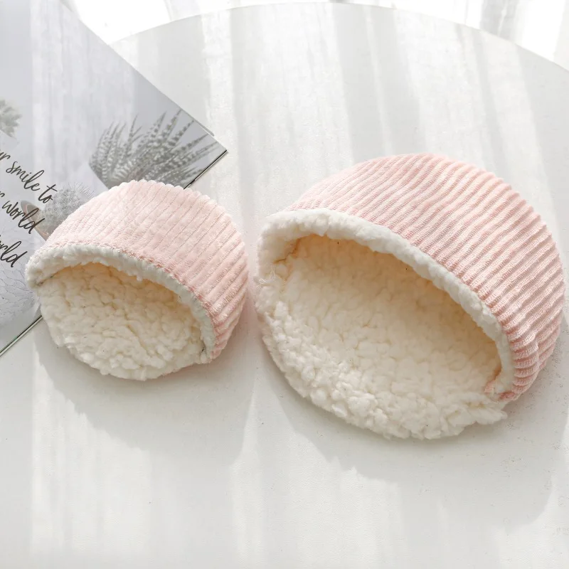 Image of Kleine Tier-Fleece-Bettmatte, weiches Schlafhaus, runde Form, Lebensraum-Nest für Meerschweinchen, Hamster, Igel, Ratte, waschbare Matte