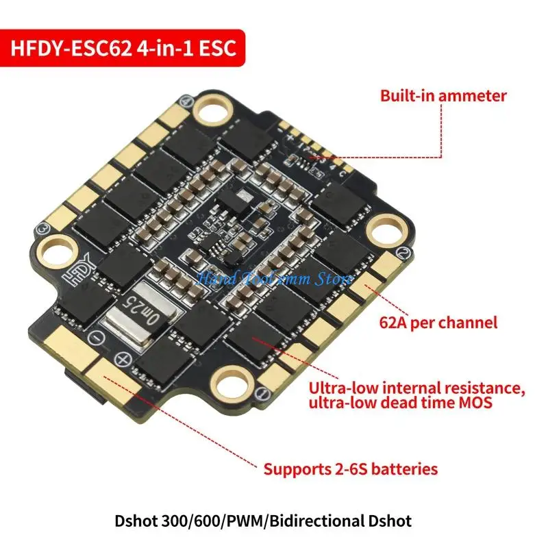

Контроллер полета H37F Advanced FC435/ESC62A/STF43562 для FPV-дронов и квадрокоптеров