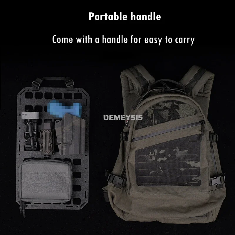 Tactical Rigid MOLLE Panel Vehicle Car Seat Back Gun Rack Display Storage Bag Gun Accessories Gears Organizer Holder Platform