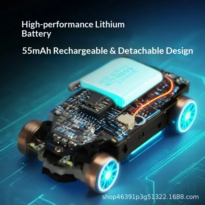 Mini coche eléctrico Turbo Racing RC, vehículo de deriva de simulación a escala 1:76, regalo masculino, modelo de juguete con Control remoto