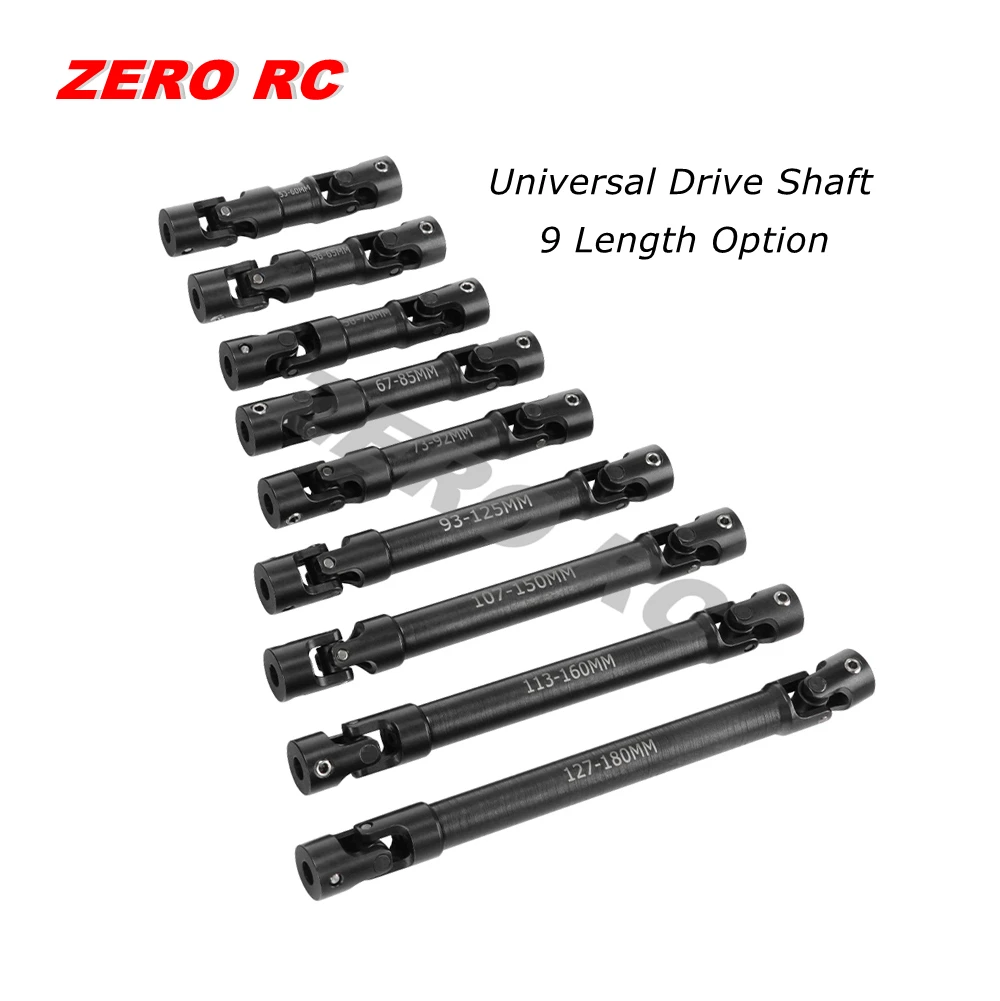 FULL METAL Universal Joint Spline Drive Shaft 53-180mm For SCX10 III 90046 47 Wraith RBX10 CAPRA RR10 SMT10 1/10 RC Crawler CAR