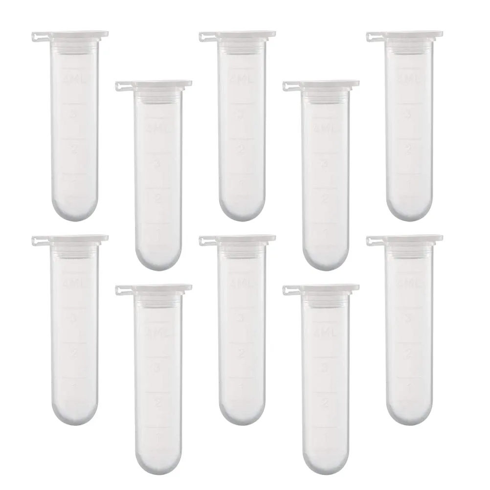

50pcs Tubes High Quality Polypropylene Transparent Caps for Lab Tests Biochemistry Molecular Teaching Equipment