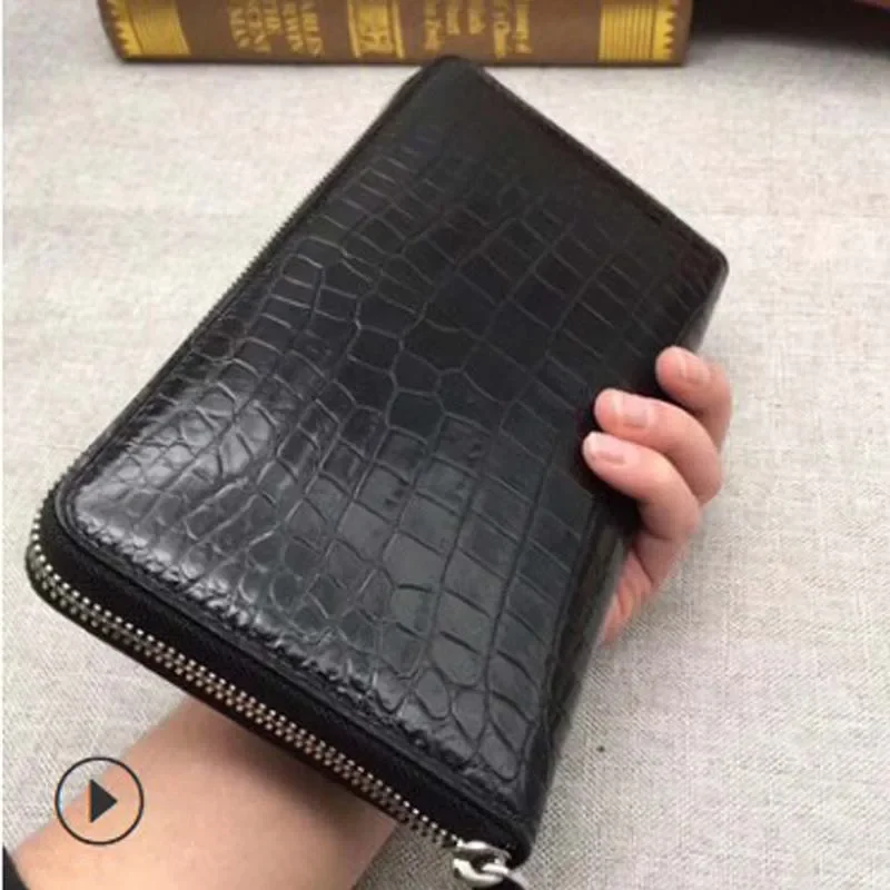 wanexing crocodile leather male men wallet  leisure  business    zipper bag  fashion  trend  Men clutch bags