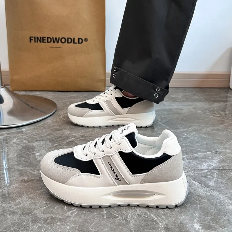 أحذية رياضية للربيع والخريف بكعب منحدر - صنادل مسامية وحركة متأرجحة وصديقة للياقة البدنية