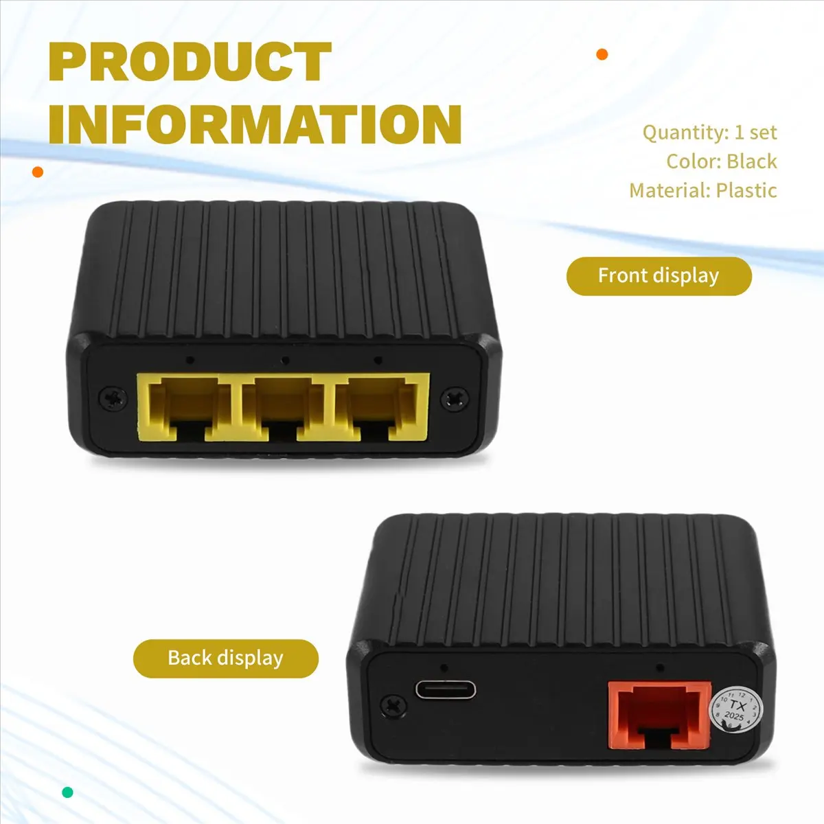 Active Phase Ethernet Switch 1000Mbps Network Expansion 4 Ports 1in 3 Out Gigabit Switch for Router Lan Hub Full/Half Duplex