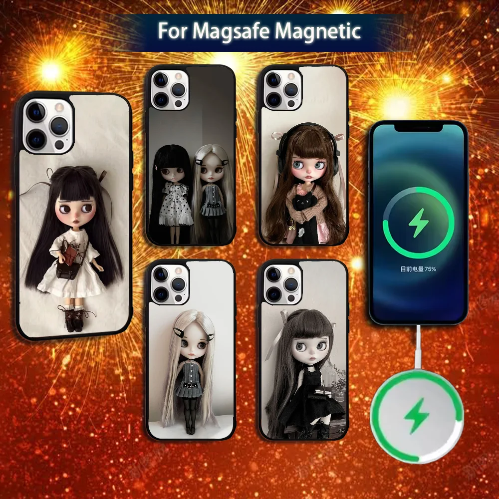 

Doll B-BlytheS Cute Phone Case For iPhone 16e,16,15,14,13,12,11,Plus,Pro,Max,Mini Magsafe Magnetic Wireless Charging