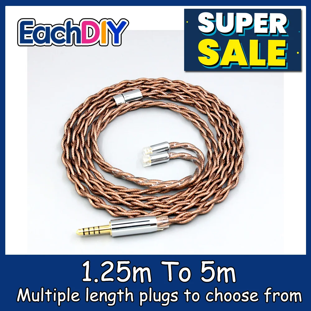 

99% 24k Gold 7n Pure Silver Graphene Shield Earphone Cable For Sennheiser IE8 IE8i IE80 IE80s Metal Pin LN008522