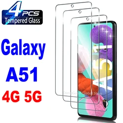 2Pcs/4Pcs 9H Tempered Glass For Samsung Galaxy A51 5G 4G Screen Protector Glass Film