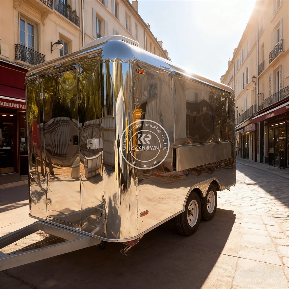 

Mobile Fast Food Kitchen Trailer Pizza Juice Truck CE DOT Approved Street Catering Outdoor Event Food Trailer Food Truck