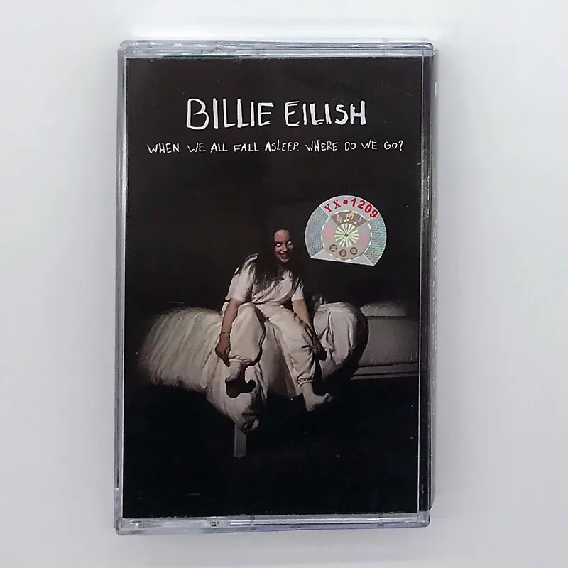 

Billie Eilish - When We All Fall Asleep, Where Do We Go Retro Music Cassette Tape, Collectible Audio Cassette for Music Fans