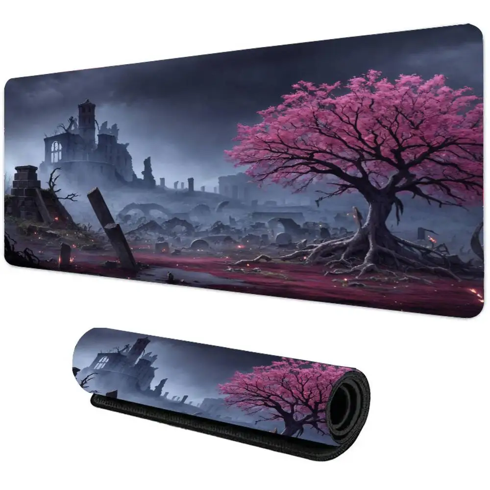 

Night Moonlight Large Size Cool Mouse Pad Non-slip Esports Learning Mat Game Player Accessories Suitable for Various Environment