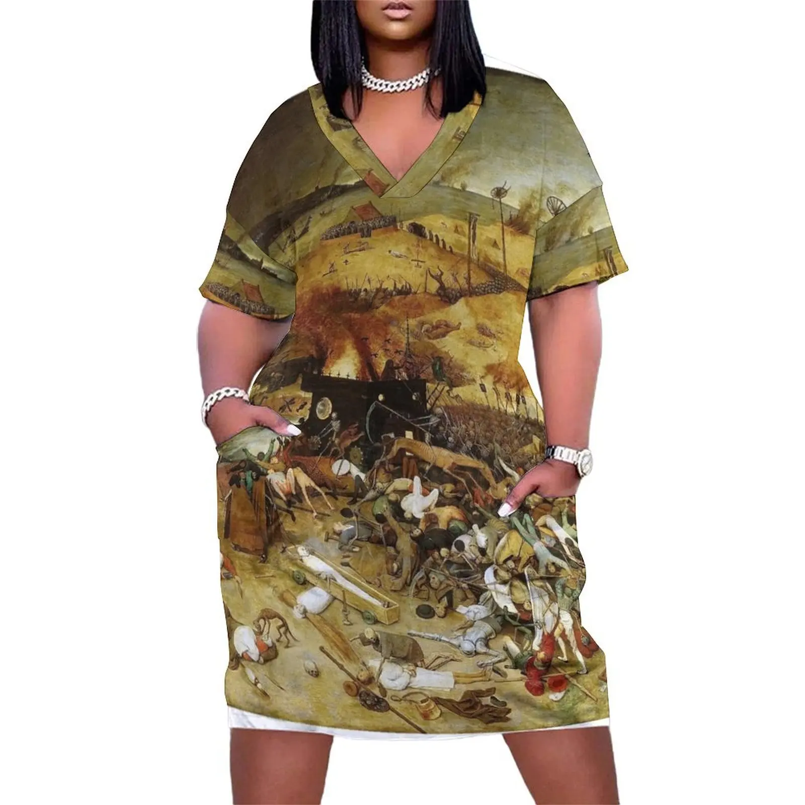 The Triumph of Death - Pieter Bruegel the Elder Loose Pocket Dress fairy dress summer dresses womens 2025 Women's long dress