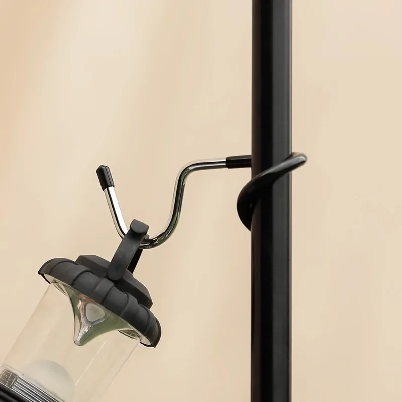 Multi-Position Hook - Anti-Slip Holder for Rods/Pipes/Trees (Adjustable Height Hanger with Secure Rubber Coating & Easy Install)