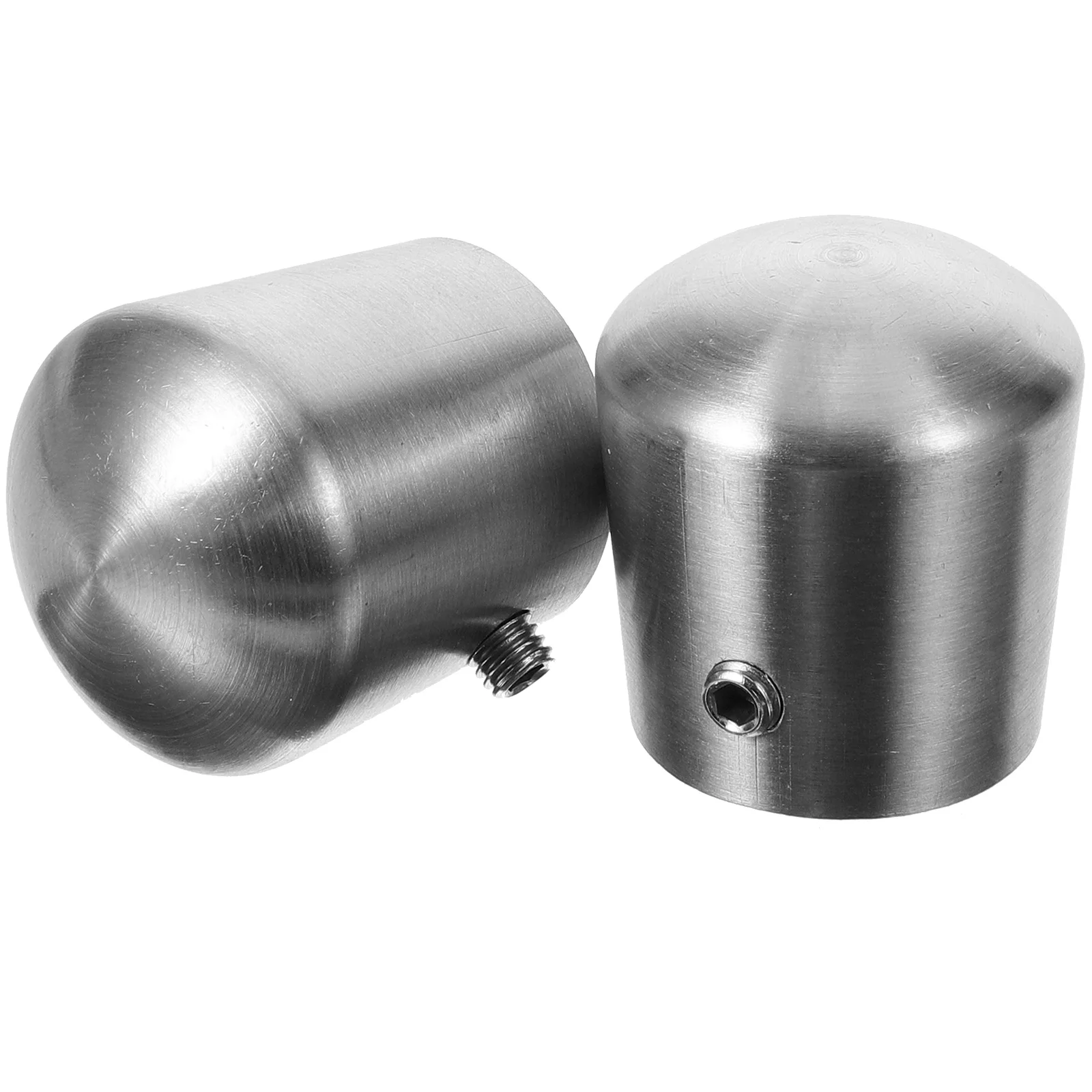 

2 Pcs Connector Round Pipe Handrails for Outdoor Steps Stair End Caps