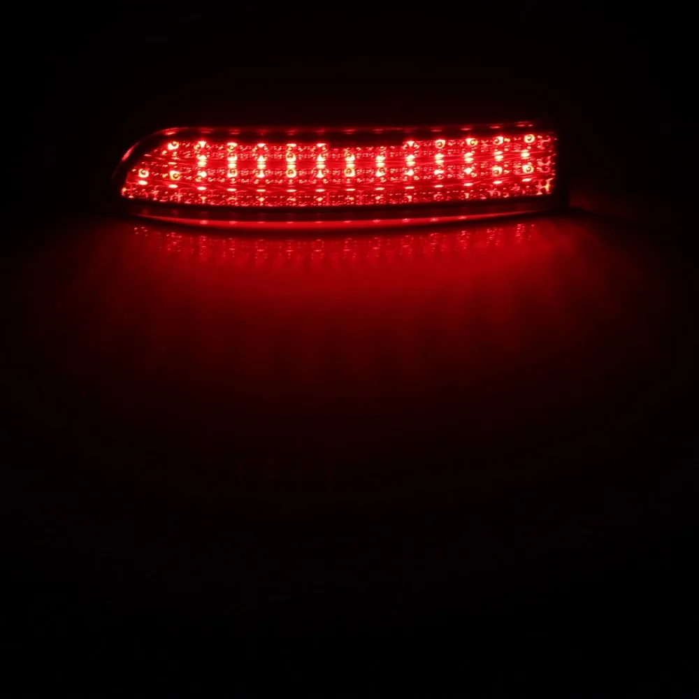 ANGRONG 2x Black Smoked Rear Bumper Reflector LED Brake Light For Toyota Avensis  Estima 2.4 Previa Alphard MK I RAV4